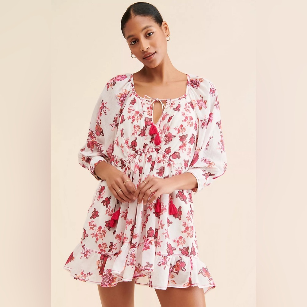 Free People Women’s Camilla Floral BOHO Mini Dress, Size XS